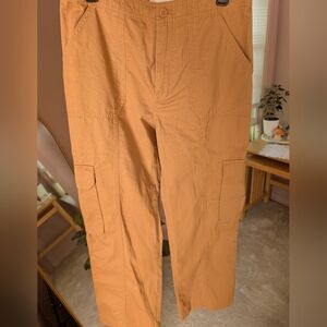Abercrombie And Fitch 30 Long Women's Straight / Wide Khaki Cargo Pants Brown